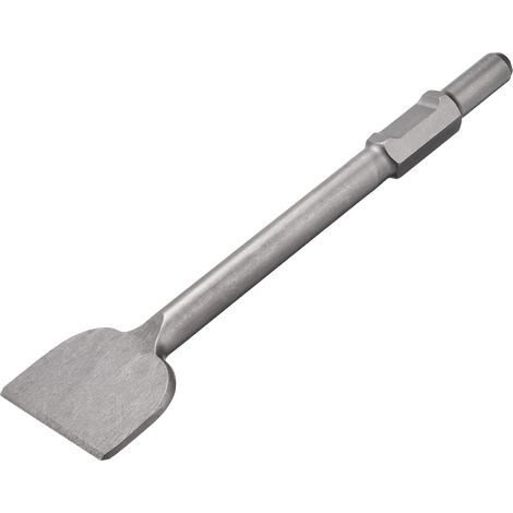 Tige Grattoir De Sol Ciseau 410mm x 30mm Ciseau À Marteau-Piqueur En Acier Pour Démolition Électrique Jardinage Aménagement Paysager Creusement Coupe Largeur De Lame: 120mm (1/5)