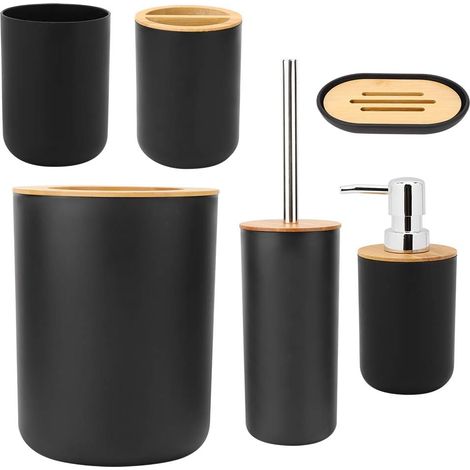 Badezimmerbürsten Set mit Seifenschale robustes
