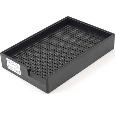 1,5 mm – 2,0 schraubbar Baumarkt Kunststoff Elektro- & Handwerkzeuge antistatisch 459 Löcher schwarz