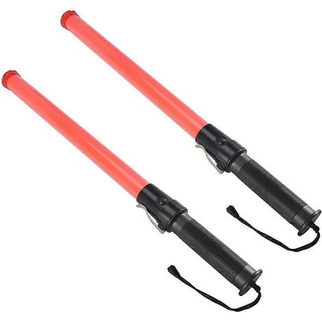 Dos postes de luz LED de seguridad de 53 cm para semáforos, aptos para la señalización de aparcamiento. (1/5)