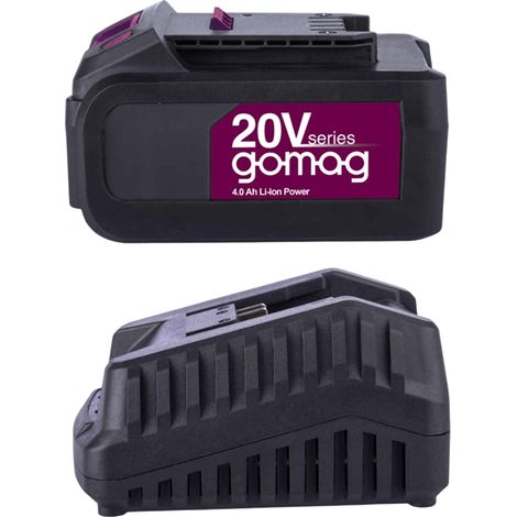 Gomag 4,0Ah Starterkit 20V GO-SK4.0 Akku Ersatzakku 4,0Ah & Ladegerät (1/2)