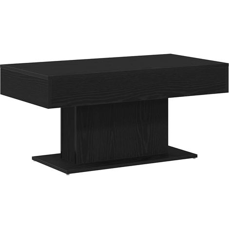 Maison Exclusive - Couchtisch Schwarz Eichen-Optik 96 x 50 x 45 c