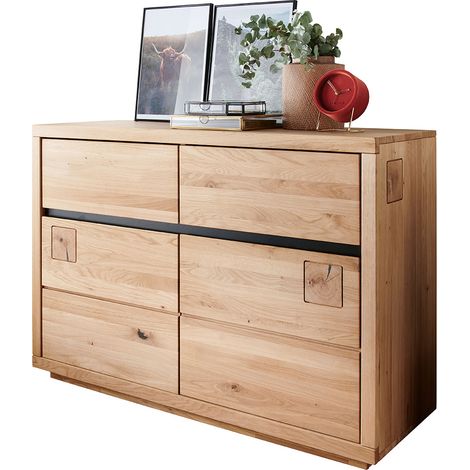 Sideboard 120 cm breit in Eiche massiv geölt WINCHESTER-69 (1/5)