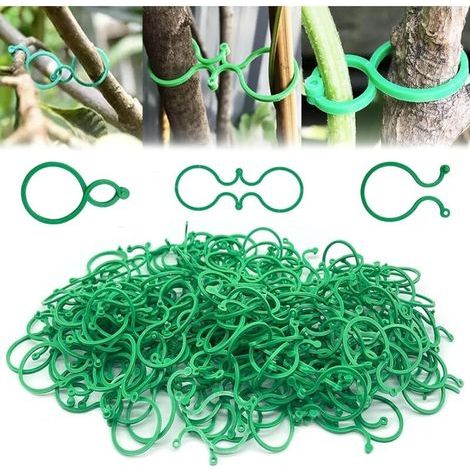 Pack of 200 reusable garden clips for climbing plants – Durable plastic – Dimensions 4 x 2.7 cm – Easy installation (1/5)