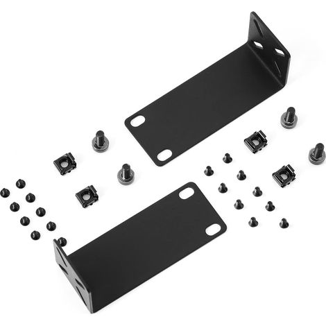 Rack Mount Kit for 10.6 Inch Switch, Adjustable Hole Spacing from 14 to 30 mm, Rack Mount for 10.6 to 19 Appliances (1/5)