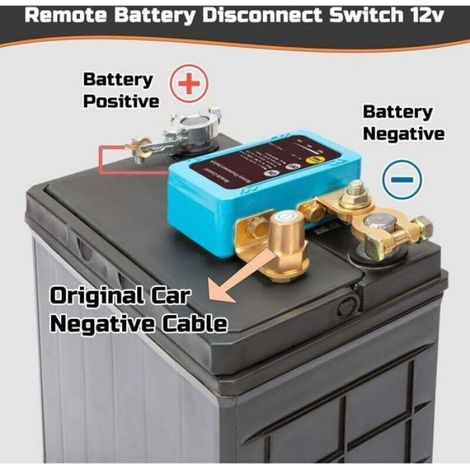 Coupe Circuit Batterie 12V,Coupe Batterie 240A,Coupe Batterie Voiture,Interrupteur D'arrêt Automatique pour Voiture,Bateau,RV,ATV, (1/5)