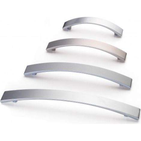 Tirador Stripe 7681 - Niquel cepillado. 195x24x27mm. Entrepuntos 160mm. (1/2)