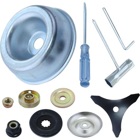 Lame de rechange pour débroussailleuse Weed Wacker, en acier au carbure avec adaptateur pour arbre de 1" (25,4 mm ou 20 mm), pour Husqvarna, Stihl, Oregon et Hitachi (1/5)