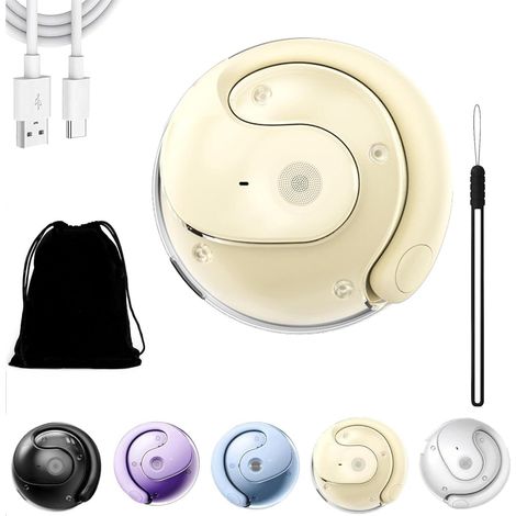 Traducteur, Écouteurs de traduction IA, Écouteurs intra-auriculaires Bluetooth sans fil Hy-T26 Pro, Traducteur Sent Dream, Écouteurs sans fil Bluetooth 5.4 OWS avec traduction IA - Noir