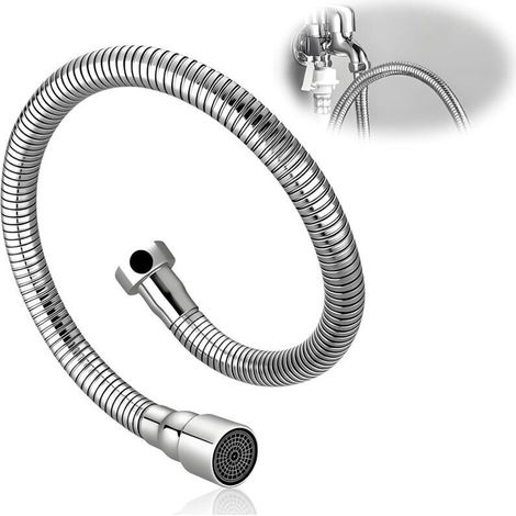 Rallonge Robinet Cuisine, Extension de Robinet Cuisine à 360° avec Bec Flexible avec 20cm, Aérateur Robinet Cuisine, Douchette Évier Multifonctionnelle