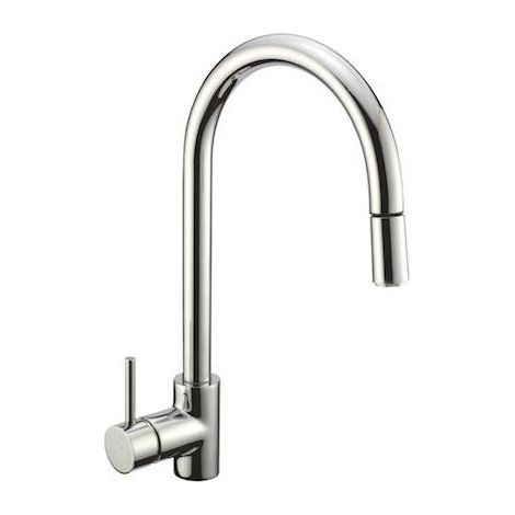 Crolla Fred ES 7790 CR Miscelatore Cucina con Doccetta estraibile Rubinetto Mono Splitcomando finitura Cromo