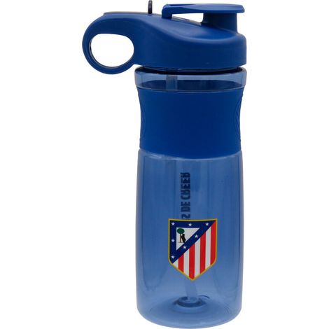 CYPBRANDS Atlético de Madrid, Botella de Agua, Botella Deportiva, Cantimplora, Boca Ancha Silicona,800 ml, Producto Oficial