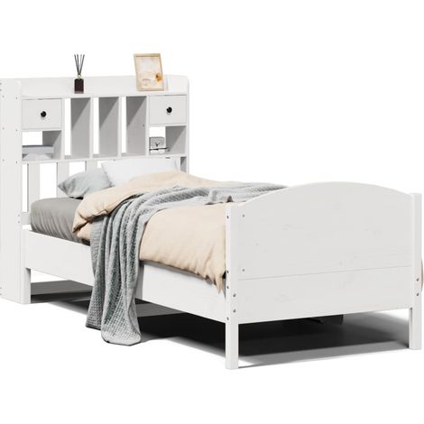 Maison Exclusive - Cama con estantería sin colchón madera maciza