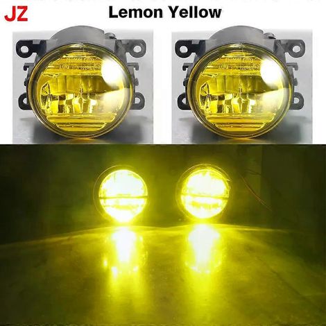 S'applique à 2 feux antibrouillard avant à LED pour Opel Astra GH 1998-2010 30W H11, feux de jour (DRL), accessoires (Jaune citron JZ) (1/5)