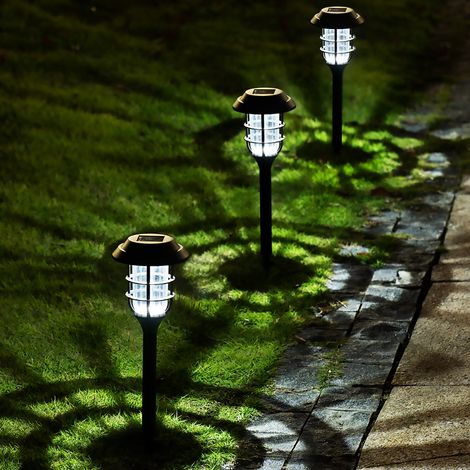 Solarbetriebene LED-Kanalleuchten für den Außenbereich, wasserdicht, 8er-Pack (1/5)
