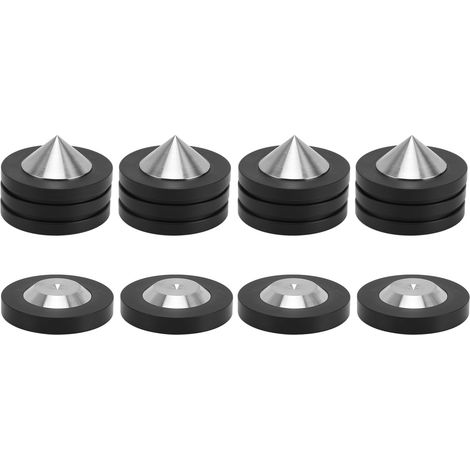 4 Coussinets en Pointes d'Isolation pour Enceintes HiFi, Pieds Antivibratoires pour Platine Vinyle, Amplificateurs, Lecteurs CD/DVD et Enregistreurs (1/5)