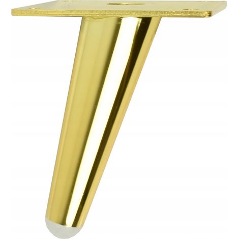 Pata de mueble, pie para sofá cama, loft dorado H100, oblicua, resistente SL012S (1/3)