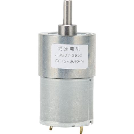 Moteur à engrenages à vis sans fin JGB37-3530, arbre turbo réducteur autobloquant et résistant à l'usure pour ouvre-porte, 12 V CC, 80 tr/min (1/5)