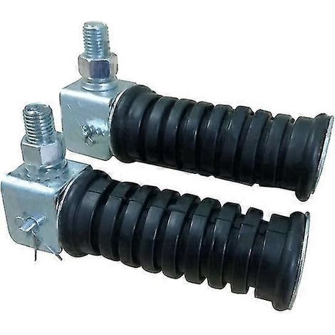 1 Paar universelle Motorrad-Soziusfußrasten, Fußrastenauflagen, 10-mm-Gewinde, Motorradteile (1/5)