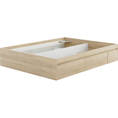 Cama 150 Kendra 4 cajones roble canadian (1/3)