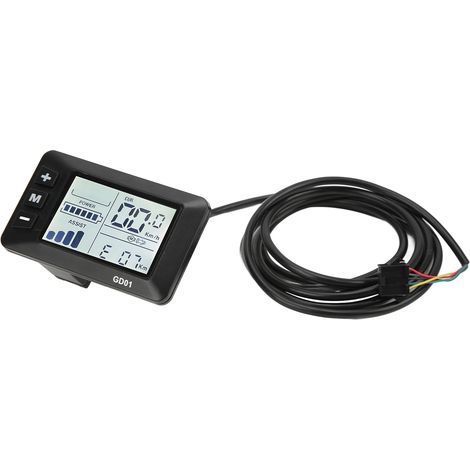 Écran LCD pour Vélo Électrique, Moniteur Batterie Lithium 36V 48V avec Connecteur Universel (1/5)