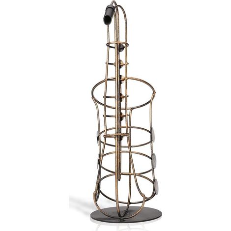 Armoire à vin en saxophone métallique armoire à vin en fer armoire à vin sculpture décoration intérieure artisanat (1/4)