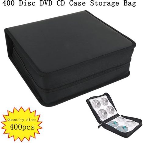 Custodia per CD per 400 CD/DVD/Blu-ray, raccoglitore, nero (1/5)