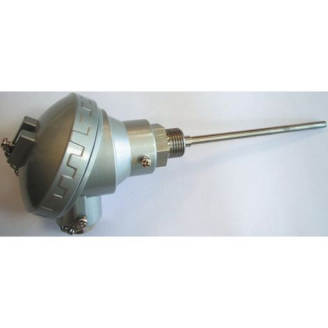 Thermocouple type K Ø 6mm, L 500mm, +1100°C max à Tête de connexion ( Prix pour 1 )