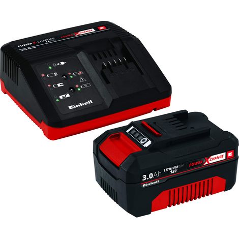 Starter Kit Batteria e Caricabatterie Fast Einhell Power-X-Change 18V / 3.0Ah (1/5)