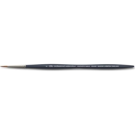 Pinceau rond n°2 aquarelle professionnelle Winsor & Newton (1/3)