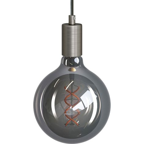 creative cables - Lampada a sospensione Made in Italy completa di cavo tessile e finiture in metallo