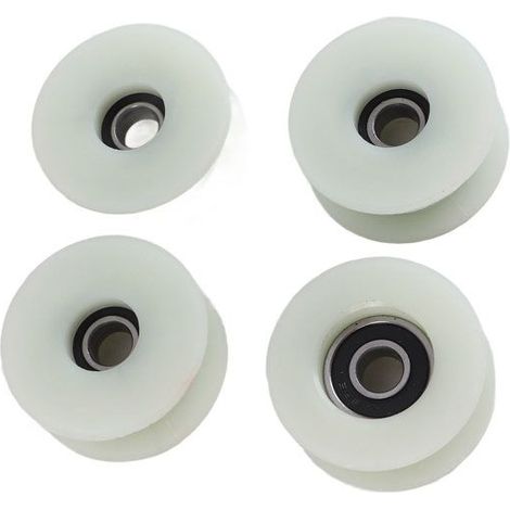 Rouleaux Tendeurs de Chaîne de Poulie, Kit en Alliage Métallique ABS Haute Résistance pour Moteur Vélo motorisé 4 Pièces (1/4)