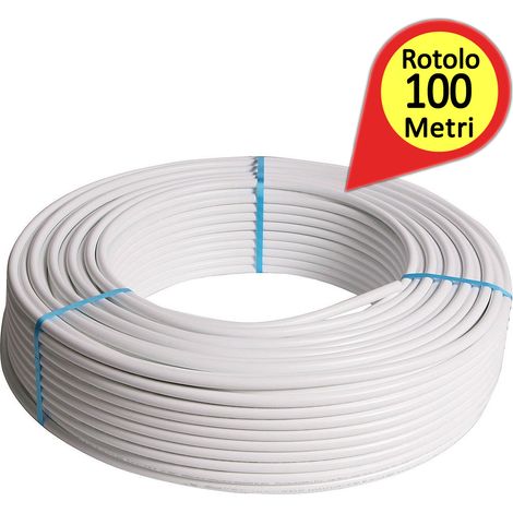 Tubo nudo multistrato pe-rt mm 16x2,0 rotolo da metri 100