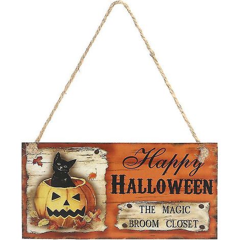 panneau en bois pour décorations d'Halloween (1/3)