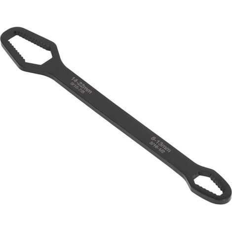 Clé Mixte Double 8-22mm, Outil Multifonctionnel pour Plomberie et Tuyauterie, Acier Robuste (1/4)
