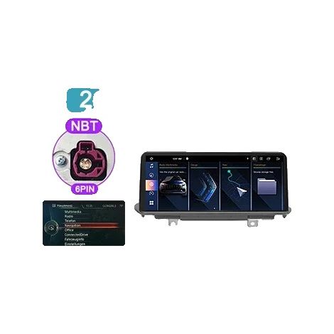 Autoradio con interfaccia touchscreen, compatibile con BMW X5 F15 X6 F16 2014-2017, HPL-NBT-2G64G (1/2)