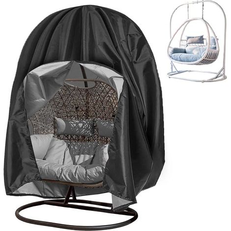 Housse Oeuf Suspendu ExtérieurDeux Personnes Fauteuil Suspendu Couverture Imperméable Protection pour œufs Chaise pour Mobilier (1/4)