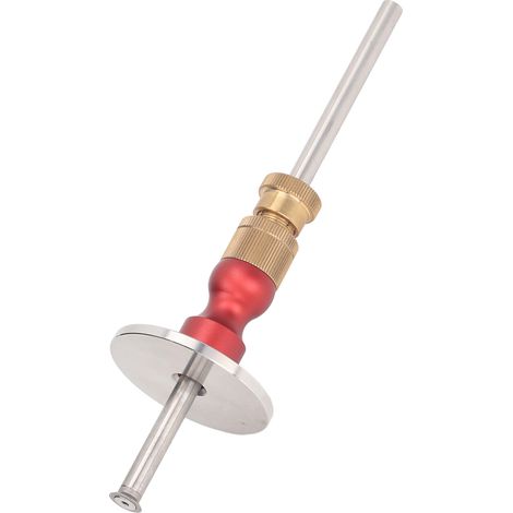 Jauge de traçage à roue de haute précision, réglage par bouton, outil portable pour le travail du bois, 0 à 130 mm (1/5)