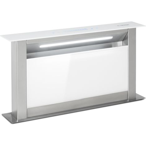 Klarstein Downdraft-Dunstabzugshaube, Versenkbare Abzugshaube, Extrem Leise Dunstabzugshauben mit Filter, Dunstabzugshaube 60cm, Umluft/Abluft Dunsthaube mit 10 Stufen, Dunstabzug 576 m³/h Luftstrom (1/5)