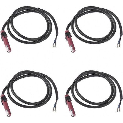 Compatible avec 4 tubes photoélectriques de détecteur de flamme QRB1, capteur photoélectrique rouge photosensible, photorésistance de brûleur (1/5)
