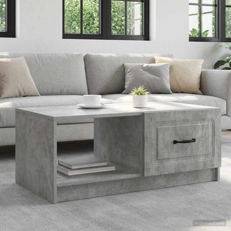 vidaXL Coffee Table Concrete Grey 90 x 50 x 37 cm Engineered Wood (1/5)