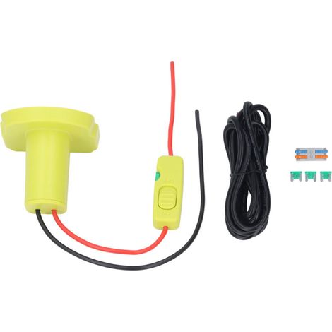 Adaptateur de batterie avec fusion de 30 ampères, câble d'alimentation cc 16awg, pour Mini Dish P102 P103 P104 P105 P106 P107 P108 P109, Batteries Li 18V. (1/5)