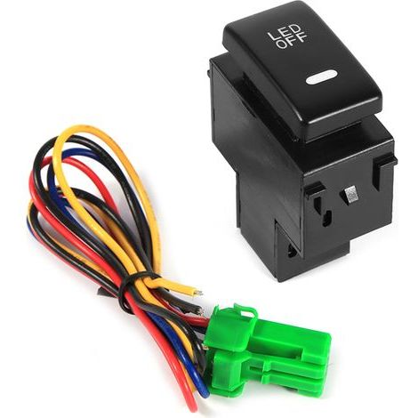 Interruttore per fari auto resistente e pratico, strumento professionale nero per l'interruttore delle luci diurne (1/5)