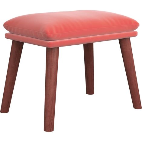vidaXL Repose-pied Rose 45x29,5x35 cm Velours