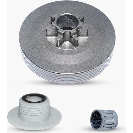 325' -7T Cloche d'embrayage Pignon Tambouriner Engrenage à vis sans fin pour Chinese Tronçonneuse 4500 45cc 5200 52cc 5800 58cc Scies Pièces De Rechange (1/5)