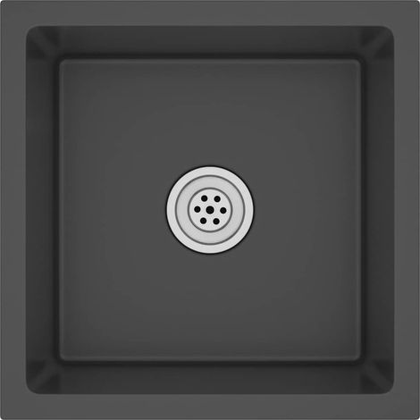 Évier de cuisine, Bac Évier Équipement de Cuisine, fait main Noir Acier inoxydable OIB4904E (1/5)