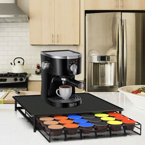 Porta capsule, porta capsule di caffè, supporto per capsule, contenitore per 36 capsule di caffè Dolce CUSTO, nero