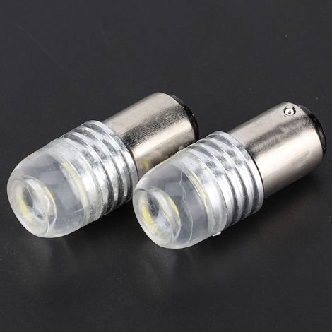 2x LED-Lampen 1157 2357 Weiß Blitz Stroboskop Projektor Rücklicht Bremslicht Auto DC 12V (1/5)