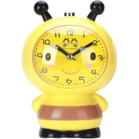 Réveil mignon en forme d'animal, à volume élevé et silencieux, idéal comme cadeau pour enfant, anniversaire, Black Friday, Noël, bureau ou salon (jaune)/YY (1/5)