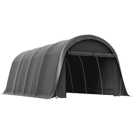 Carport-Zelt, Garage, 3 x 6 m, winterfest, wasserdicht, mit abnehmbaren Seitenwänden, großem Rolltor, UPF 50+